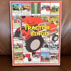 Vintage Tractor Bingo - Kids Toy Farming Enthusiast Game John Deere Ford Combine